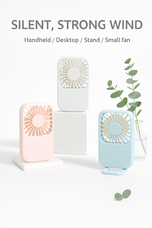 Portable Mini Fan – Silent, Stylish & Powerful
